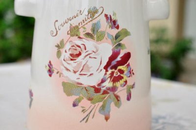 画像1: ホーロー　ROSE  Vase ピンク