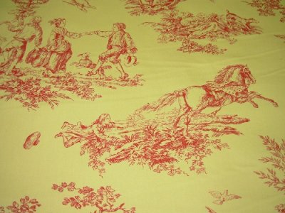 画像1: アメリカンファブリック toile de jouy 