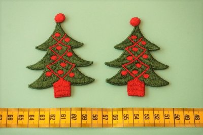 画像1: アメリカ製ヴィンテージアップリケ　クリスマスツリー