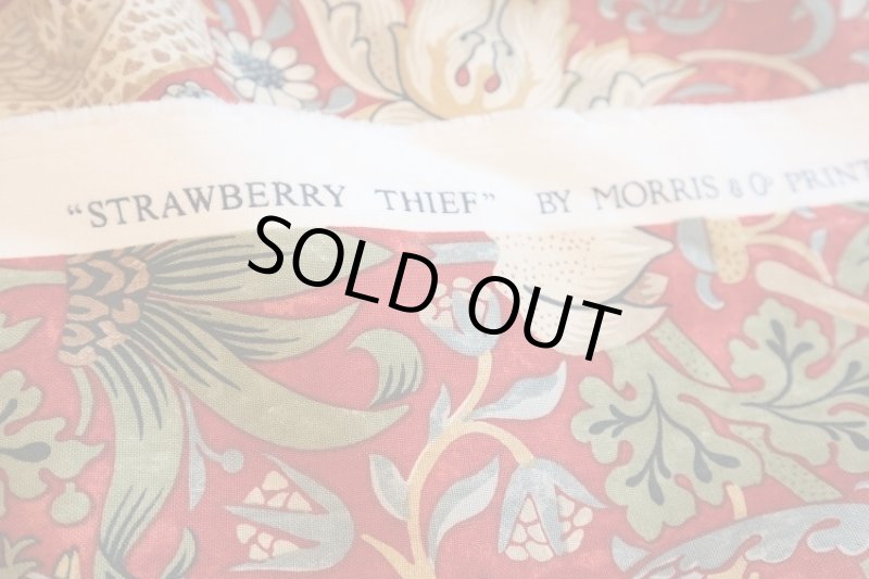 画像2: イギリス製　ファブリック　ウイリアムモリス  　strawberry thief (2)