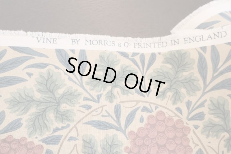 画像2: イギリス製　ファブリック　ウイリアムモリス  　vine (2)