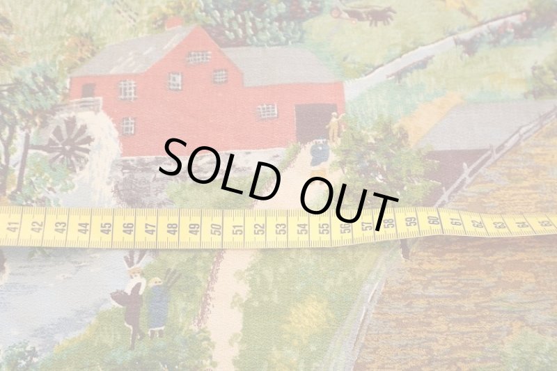 画像2: アメリカ製　ヴィンテージファブリック　グランマモーゼス (2)