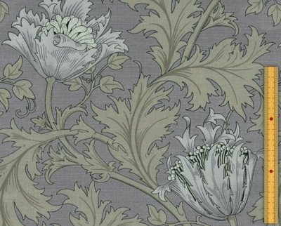 画像1: 日本製　Moda Fabrics Best of Morris Anemone ファブリック　8217-34