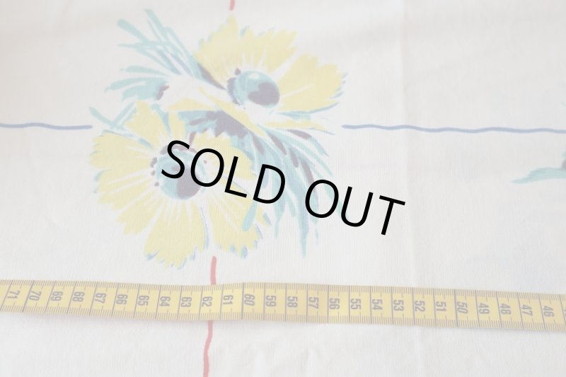 画像2: アメリカ製　ヴィンテージファブリック　テーブルクロス (2)