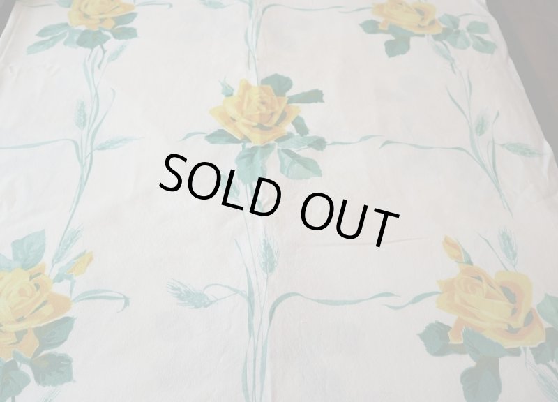 画像2: アメリカ製　ヴィンテージファブリック　テーブルクロス (2)