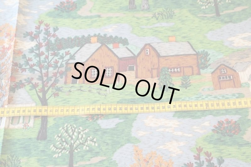 画像2: アメリカ製　ヴィンテージファブリック　グランマモーゼス　SALE! (2)