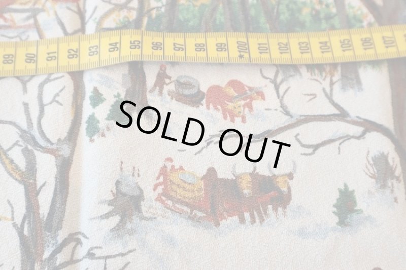 画像2: アメリカ製　ヴィンテージファブリック　グランマモーゼス (2)