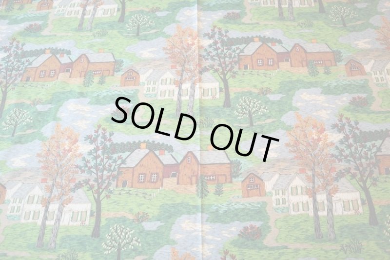 画像1: アメリカ製　ヴィンテージファブリック　グランマモーゼス　SALE! (1)