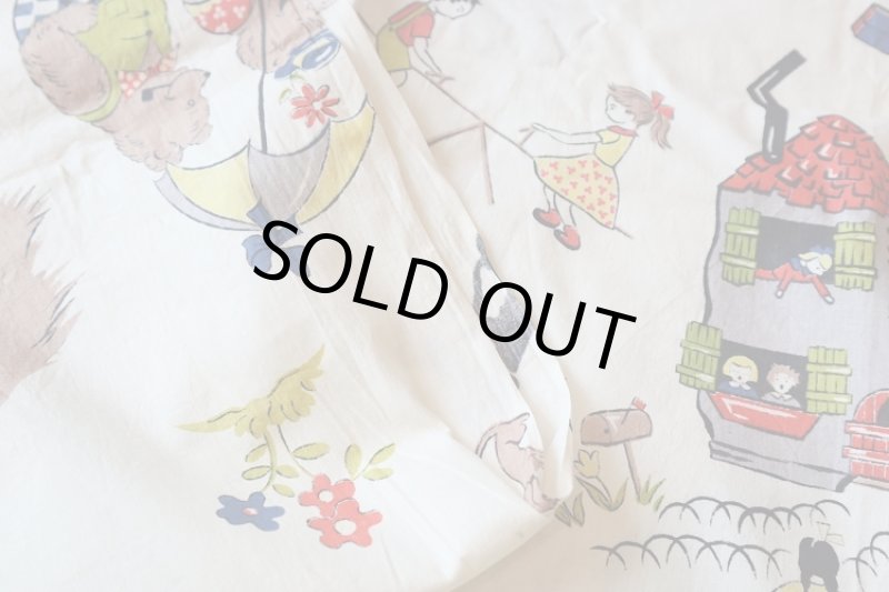 画像6: アメリカ製　ヴィンテージファブリック　ナーサリーライム (6)