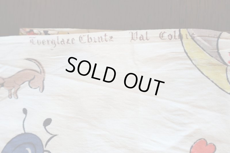 画像5: アメリカ製　ヴィンテージファブリック　ナーサリーライム (5)