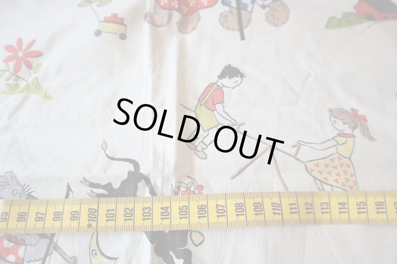 画像3: アメリカ製　ヴィンテージファブリック　ナーサリーライム (3)