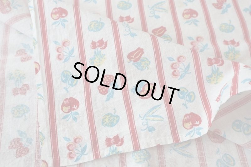 画像2: アメリカ製　ヴィンテージフィードサック　野菜とフルーツ (2)