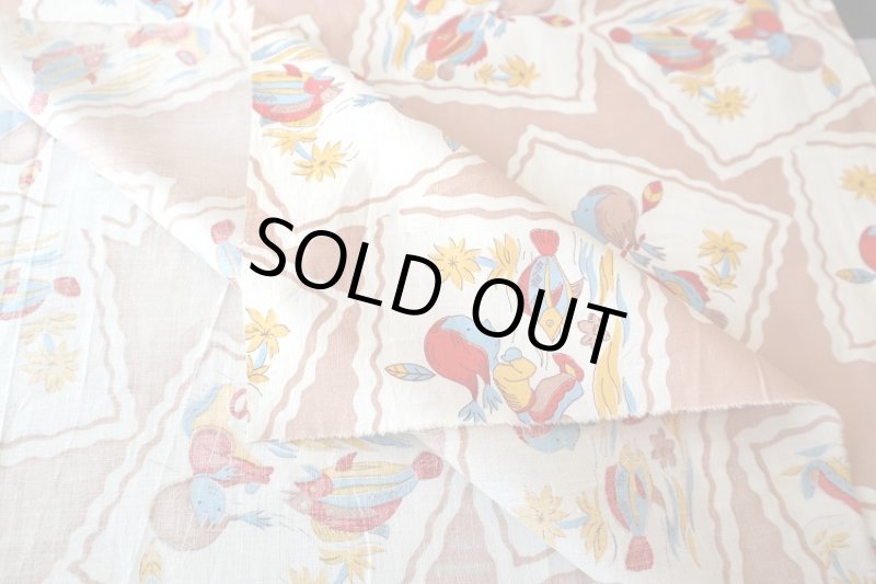 画像2: アメリカ製　ヴィンテージファブリック　インディアンの子供 (2)