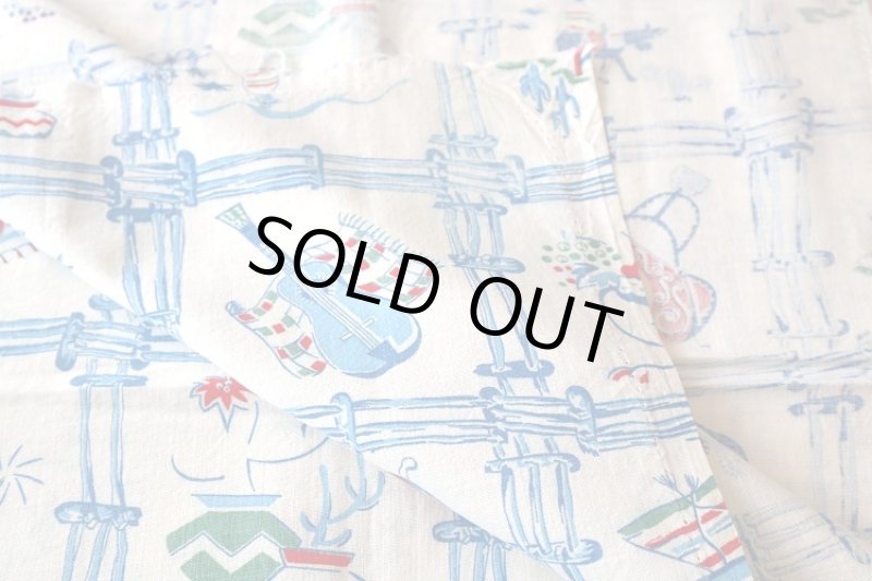 画像2: アメリカ製　ヴィンテージフィードサック　メキシカンアイテム (2)