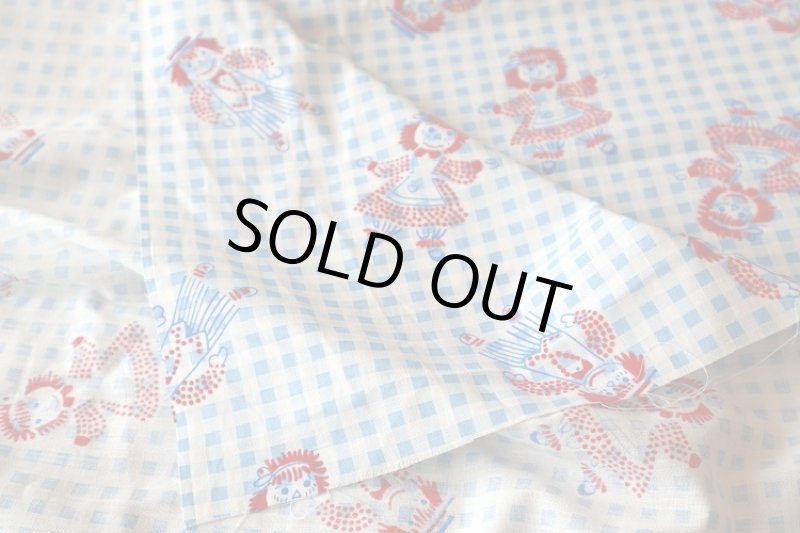 画像2: アメリカ製　ヴィンテージファブリック　ラガディアンアンドアンディ (2)