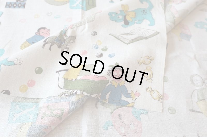 画像2: アメリカ製　ヴィンテージファブリック　ハンブティダンプティ (2)