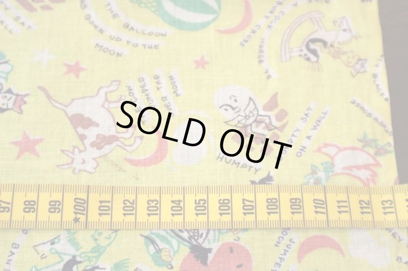 画像6: アメリカ製　ヴィンテージフィードサック　ナーサリーライム (6)