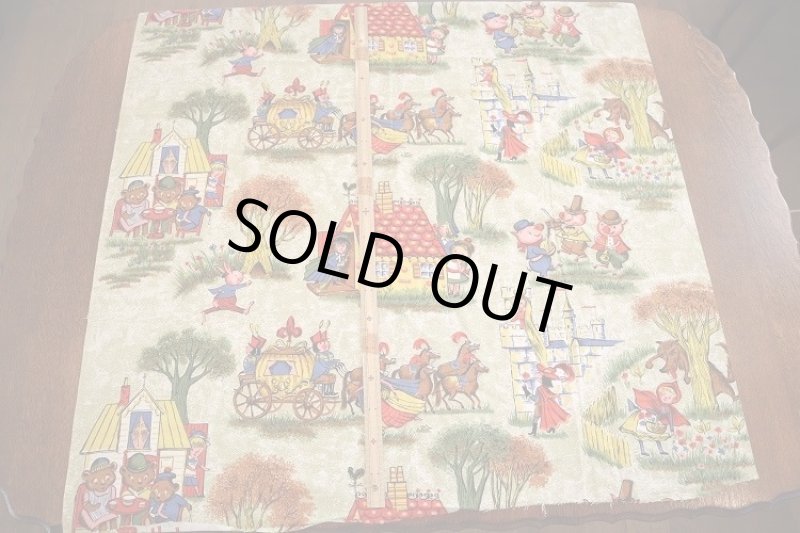 画像7: アメリカ製　ヴィンテージファブリック　ナーサリーライム (7)