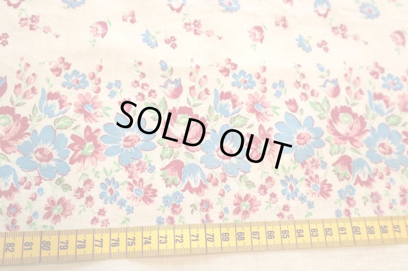 画像2: アメリカ製　ヴィンテージフィードサック　スモールフラワー (2)