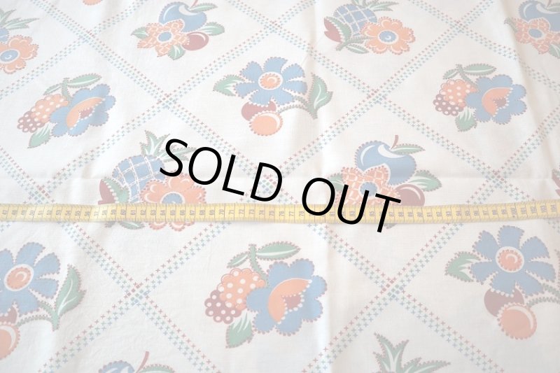 画像2: アメリカ製　ヴィンテージフィードサック　パイナップル  (2)