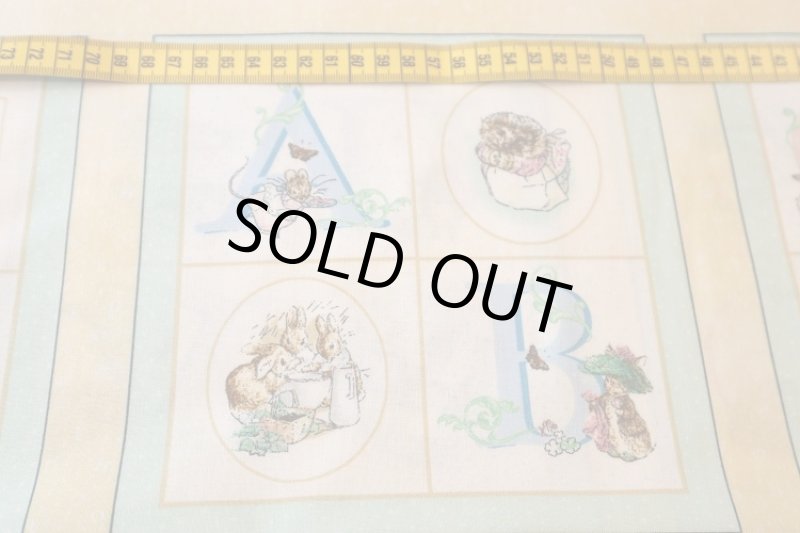 画像2: アメリカ製ファブリック　ピーターラビット　絵本パターン (2)