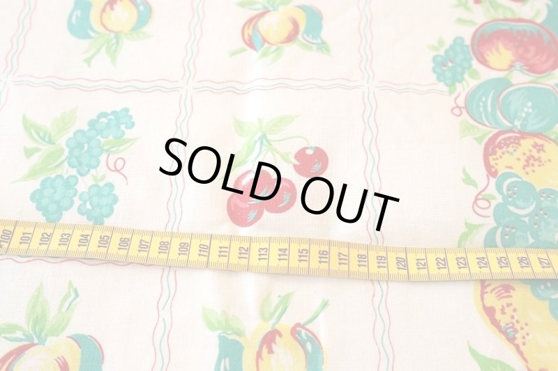 画像2: アメリカ製　ヴィンテージフィードサック　フルーツ (2)