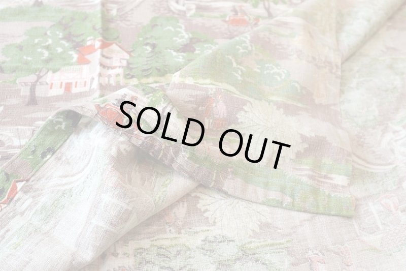 画像2: アメリカ製　ヴィンテージバーククロス　ファブリック (2)