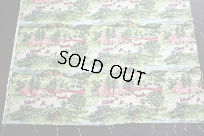 画像3: アメリカ製　ヴィンテージファブリック　グランマモーゼス (3)