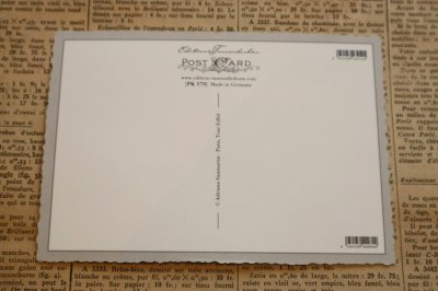 画像1: ドイツ製　ポストカード　ラメ・ダイカット　エッフェル塔