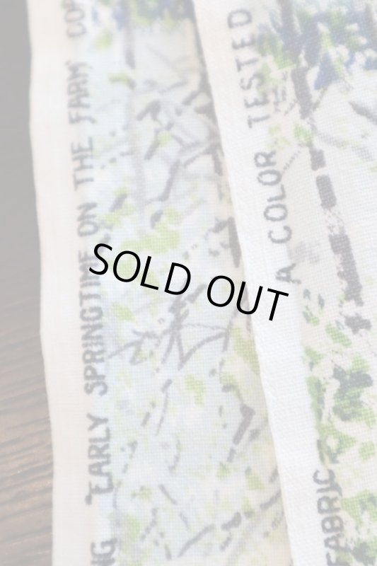 画像2: アメリカ製　ヴィンテージファブリック　グランマモーゼス (2)