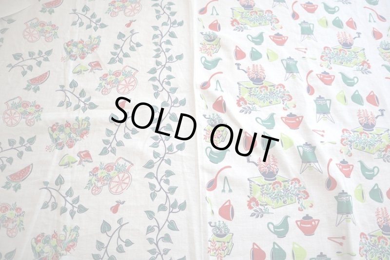 画像1: アメリカ製　ヴィンテージフィードサック　キッチン　 (1)