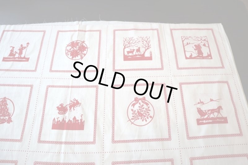 画像2: アメリカ製　ヴィンテージファブリック　クリスマスパターン (2)