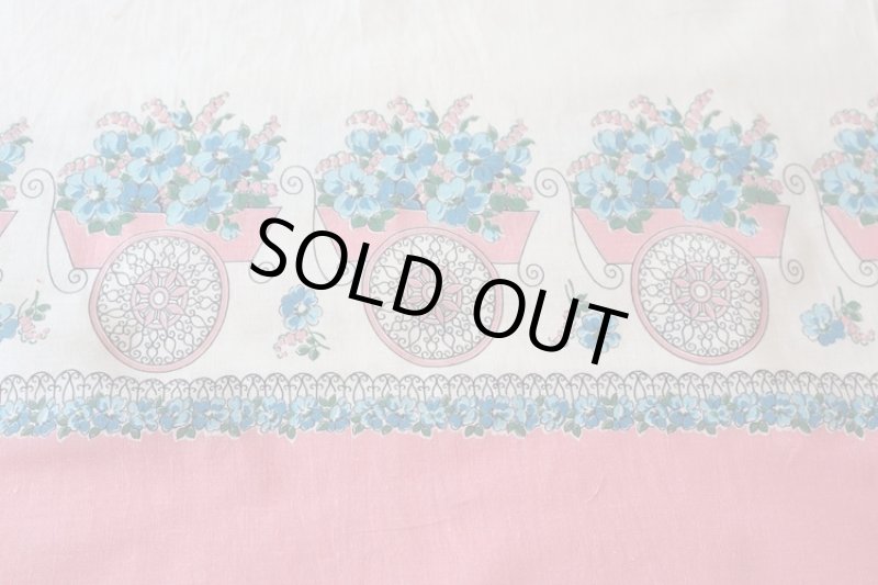 画像1: アメリカ製　ヴィンテージフィードサック　フラワーカート SALE! (1)