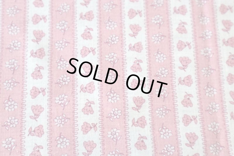 画像1: アメリカ製　ヴィンテージフィードサック　フローラルボーダー SALE! (1)