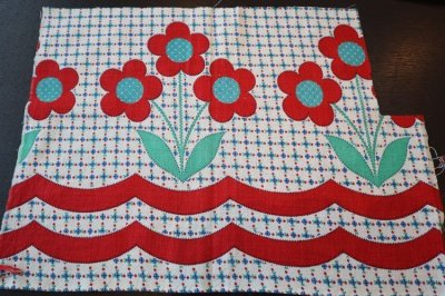 画像1: アメリカ製　ヴィンテージフィードサック　フラワー
