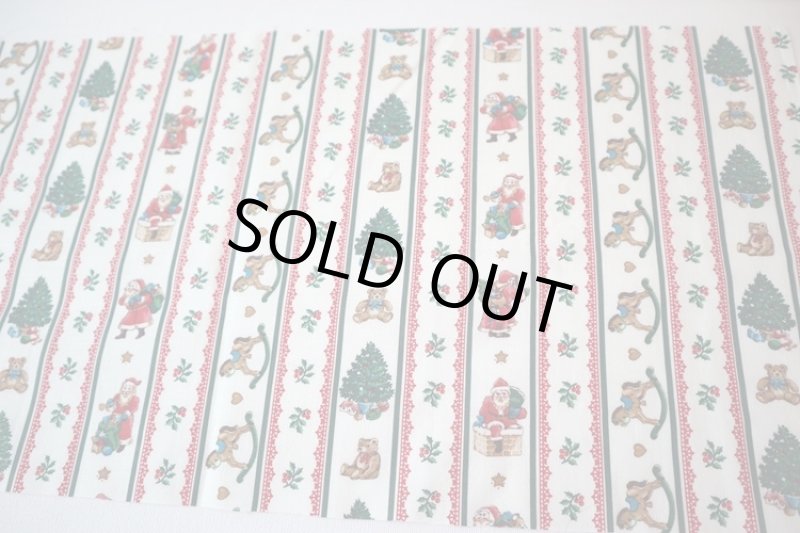 画像2: アメリカ製　ヴィンテージファブリック　クリスマスボーダー (2)