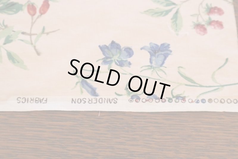 画像2: イギリス製　ヴィンテージファブリック　Sanderson　 (2)