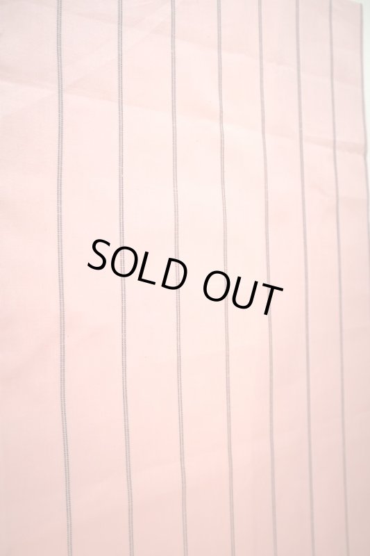 画像1: アメリカ製　ヴィンテージ　ファブリック　ピンクブラックストライ (1)