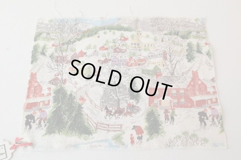 画像2: アメリカ製　ヴィンテージ　ファブリック　グランマモーゼス (2)