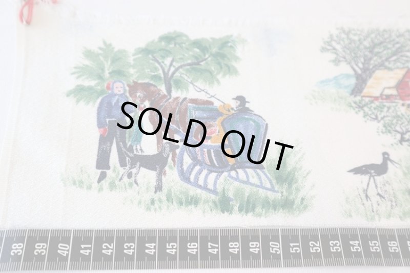 画像2: アメリカ製　ヴィンテージファブリック　グランマモーゼス (2)