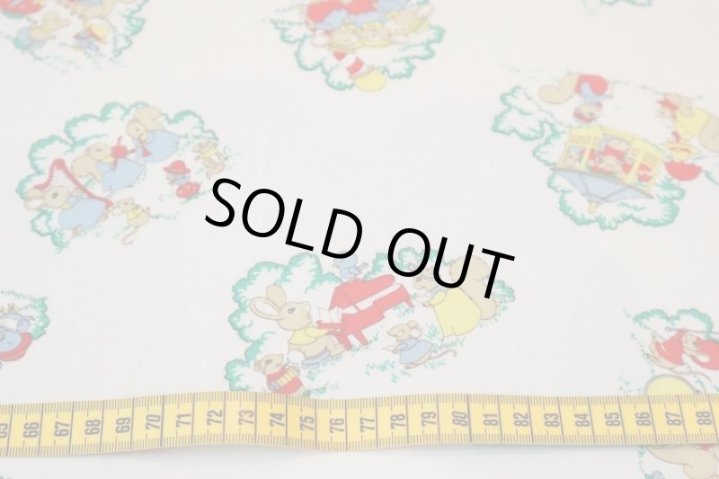 画像2: アメリカ製　ヴィンテージファブリック　うさちゃん (2)
