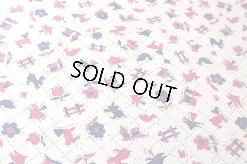 画像1: アメリカ製　ヴィンテージフィードサック　カントリー SALE! (1)