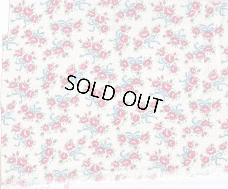 画像1: アメリカ製　ヴィンテージフィードサック　フラワー (1)