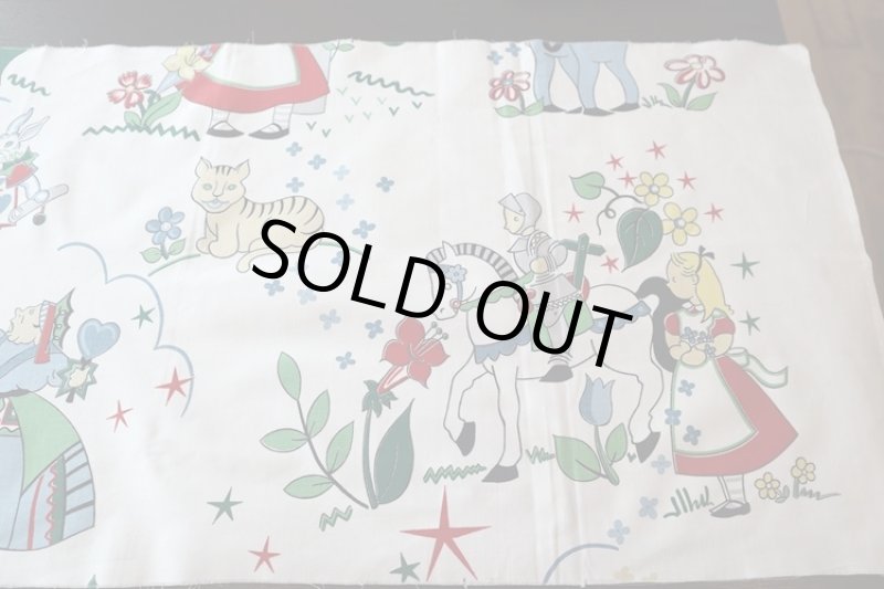 画像2: アメリカ製　ヴィンテージファブリック　不思議の国のアリス (2)