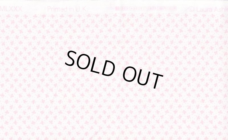 画像1: ヴィンテージファブリック　ローラアシュレイ　ピンククローバー (1)