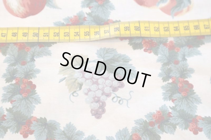 画像2: アメリカ製　ヴィンテージファブリック　フルーツパターン (2)