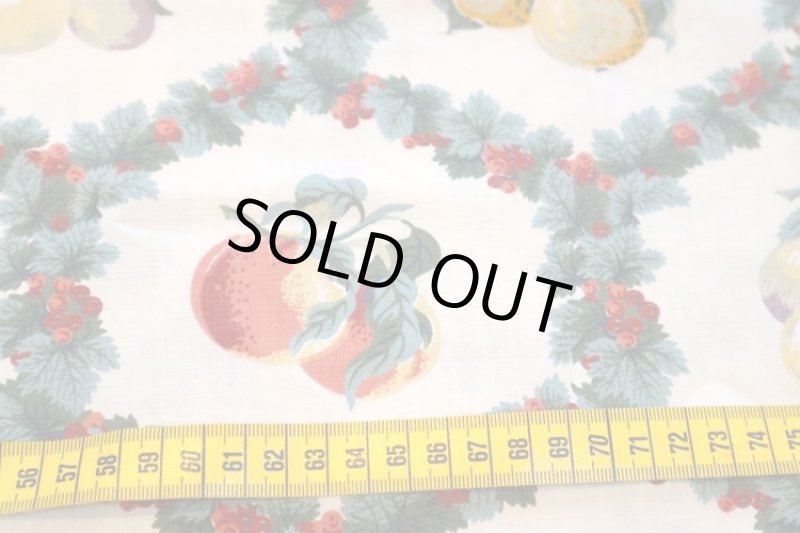 画像3: アメリカ製　ヴィンテージファブリック　フルーツパターン (3)