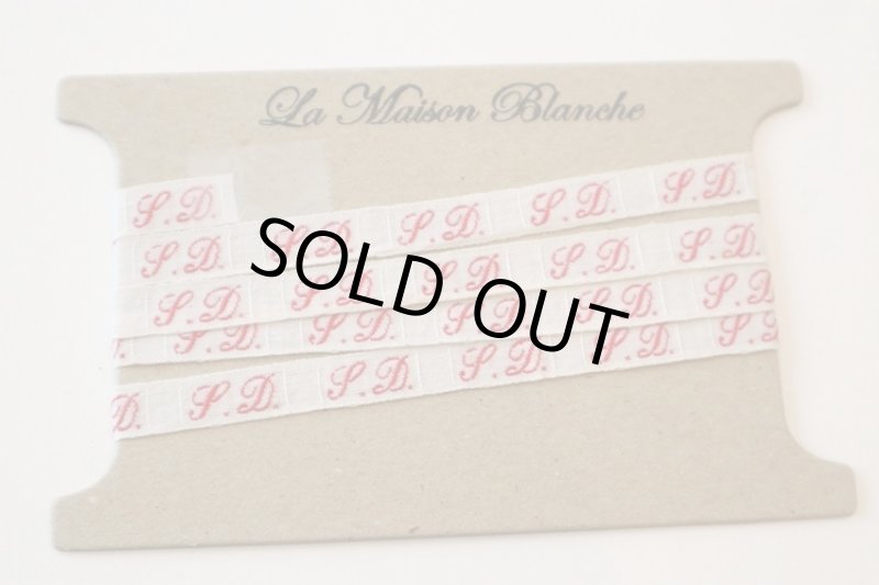 画像1: フランス製 ヴィンテージイニシャルテープ S.D (1)