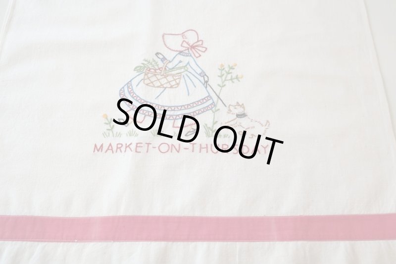 画像4: アメリカ製　ヴィンテージキッチンタオル　スーの一週間 (4)