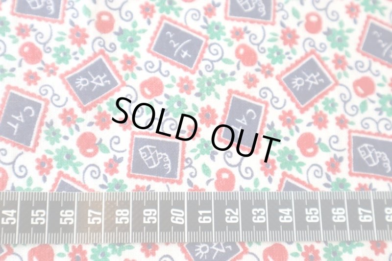 画像2: アメリカ製　ヴィンテージフィードサック　ファブリック　黒板 (2)